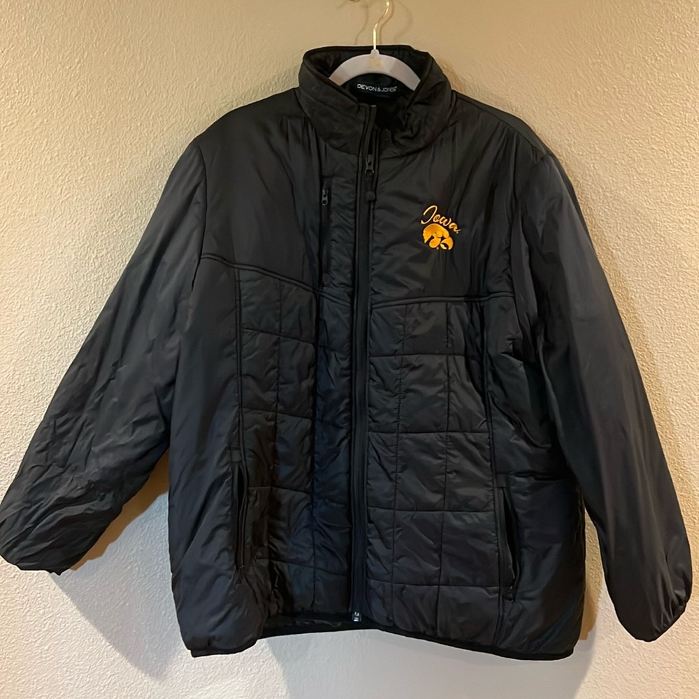 Black puffer coat